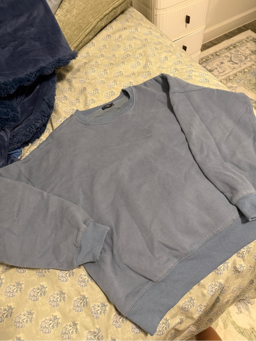 Amazon Women's Dusty Blue Crewneck Sweatshirt